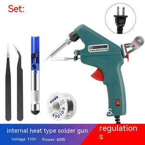 60W Internal Heat Manual Soldering Gun Household Repair Kit