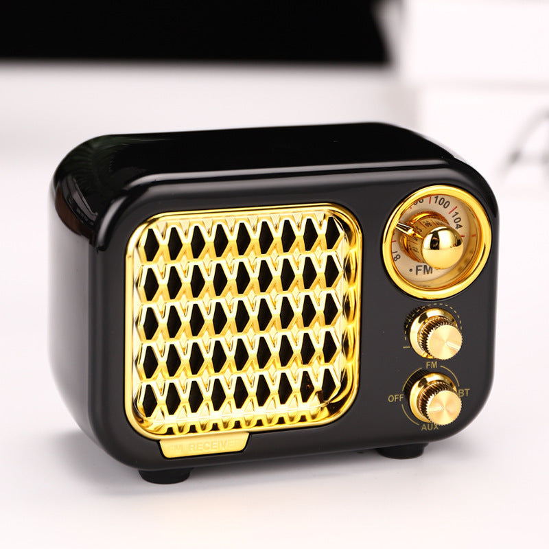 Mini Retro Bluetooth Speaker Portable Card Small Speaker