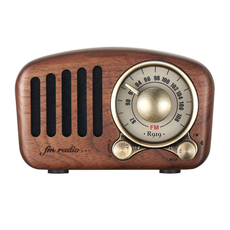 Retro wooden wireless mini speaker