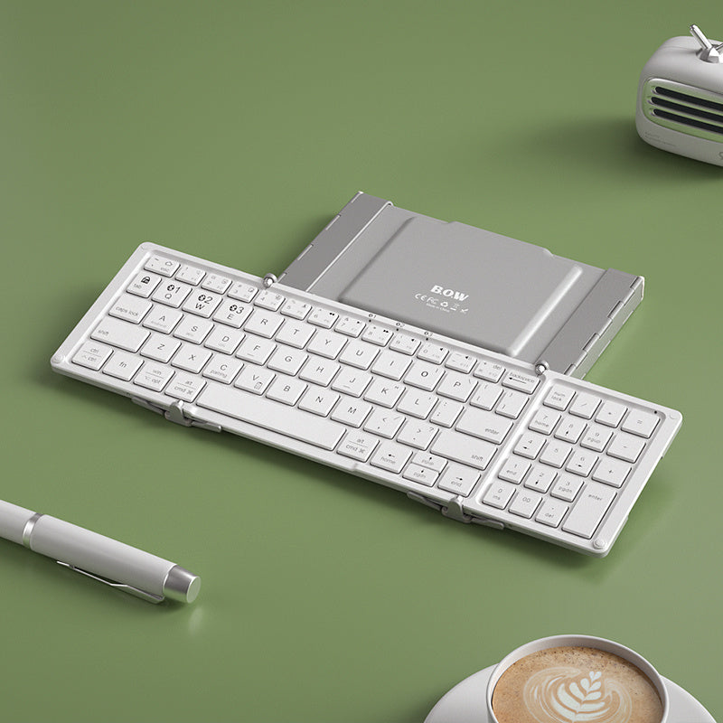 Three-folding Bluetooth Keyboard Tablet Dedicated To Connect To Mobile Phone