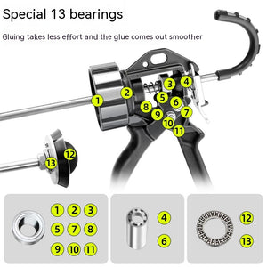 13 Bearing Structure Automatic Adhesive Breaking Glass Glue Gun