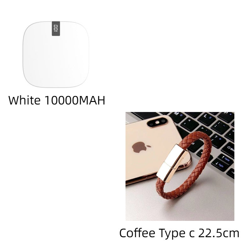 10000 mAh Mini Power Bank Fast Input Digital Display Powerbank