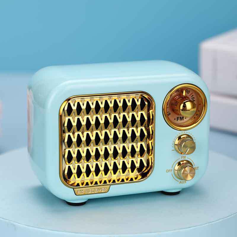 Mini Retro Bluetooth Speaker Portable Card Small Speaker