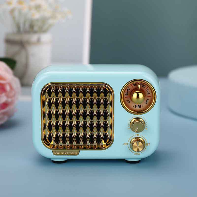 Mini Retro Bluetooth Speaker Portable Card Small Speaker