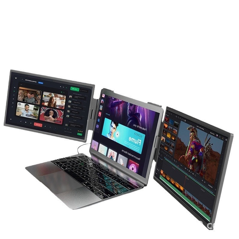 14-inch Dual-screen Portable Monitor Laptop With Wall-mounted External Expansion Screen Dual-screen Portable Screen