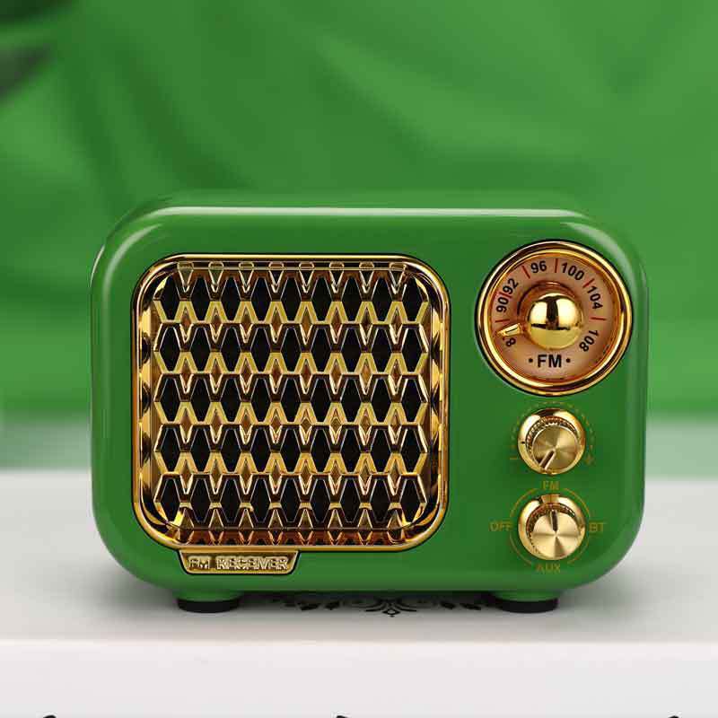 Mini Retro Bluetooth Speaker Portable Card Small Speaker